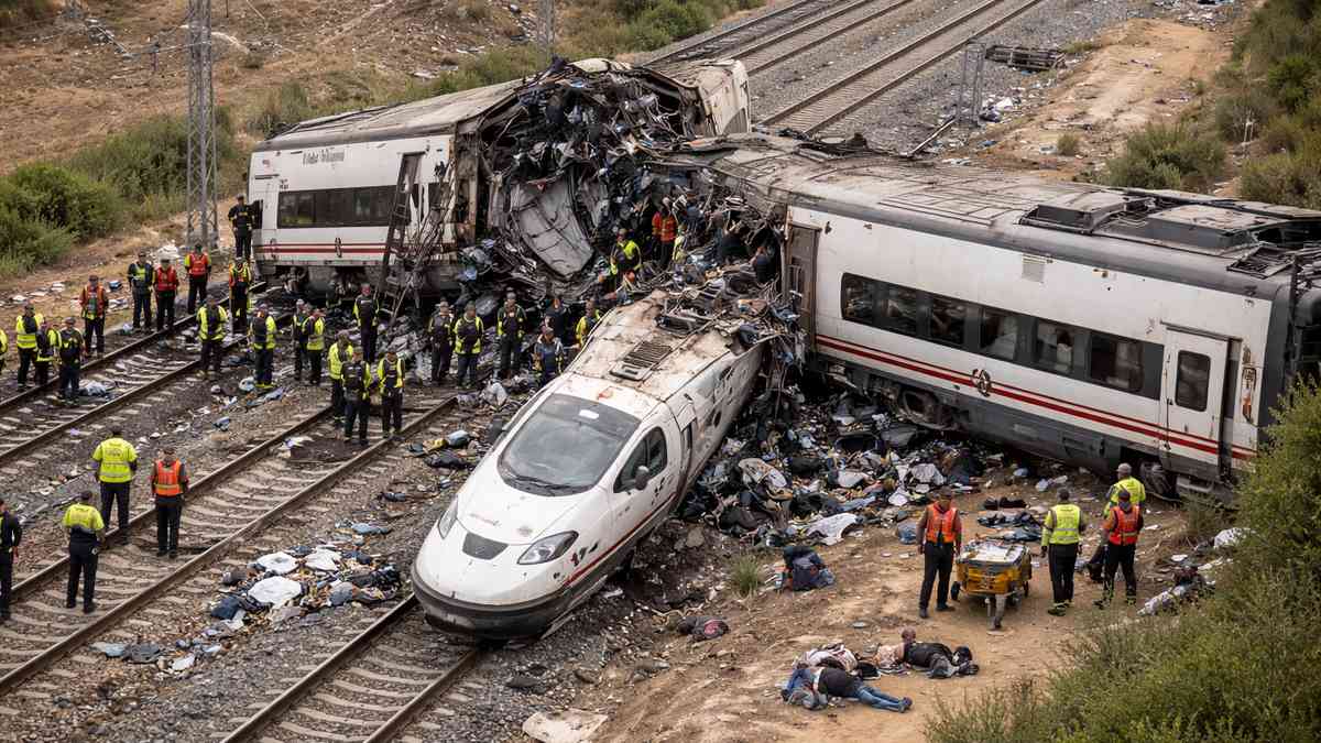Fatal Train Crash in Southern Spain: 21 Killed as Two High-Speed Trains Derail