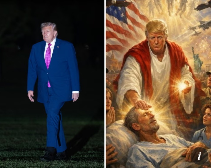 Trump deletes AI Christ-like image after backlash from Christian conservatives